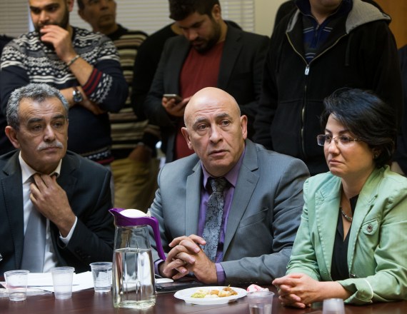 ח"כ חנין זועבי, ח"כ באסל גטאס וח"כ ג'מאל זחאלקה