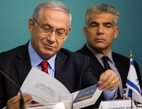 יאיר לפיד וביבי נתניהו