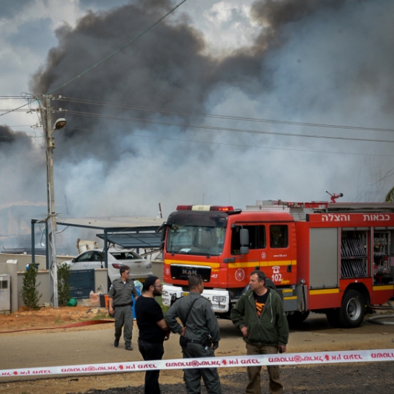 שריפה במחסן זיקוקים