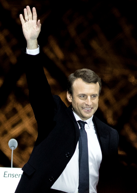 נשיא צרפת עמנואל מקרון