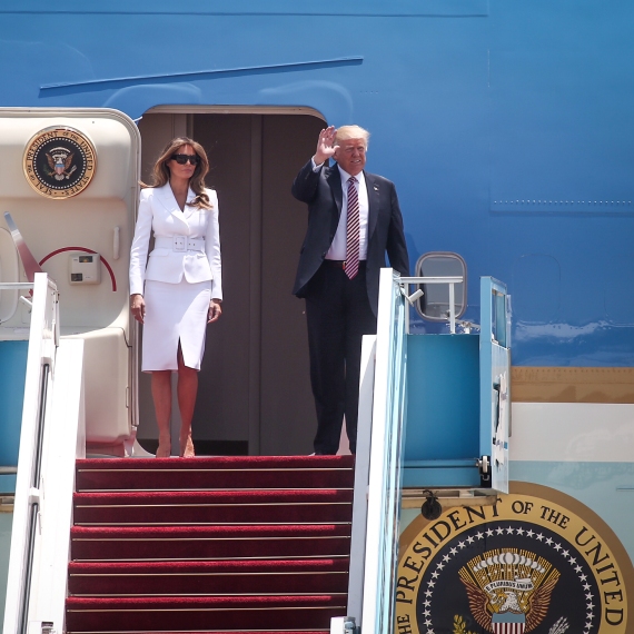 דונלד ומלניה טראמפ