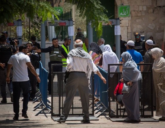 המגנומטרים בכניסה להר הבית
