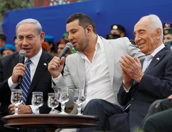 שמעון פרס, שלומי סרנגה ובנימין נתניהו