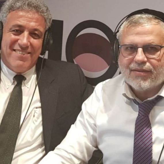 הרב אפרים בן צבי ועורך הדין אבי עמירם