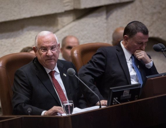 נשיא המדינה ראובן ריבלין ויו"ר הכנסת יולי אדלשטיין