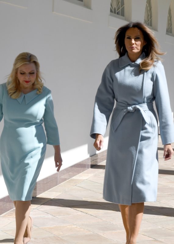 שרה נתניהו  ומלאניה טראמפ