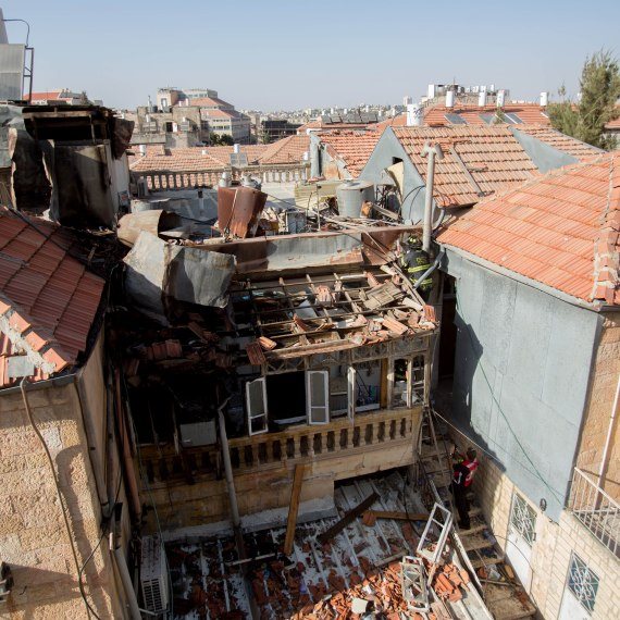 פיצוץ מיכל גז בירושלים