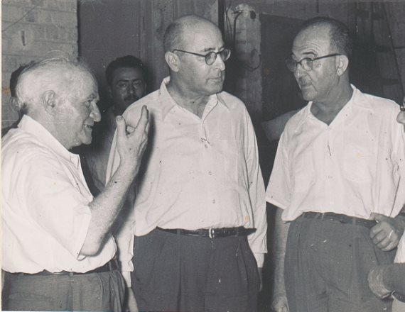 לוי אשכול דוד בן גוריון