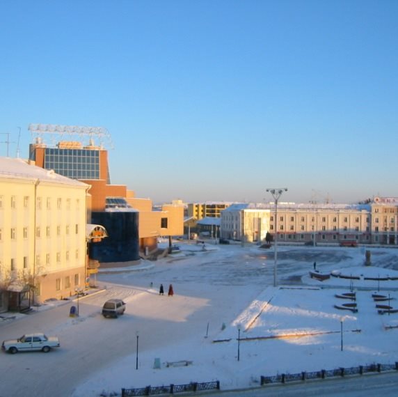 מרכז העיר יקוטסק שבסיביר