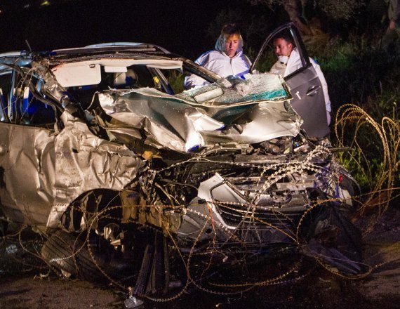 זירת פיגוע הדריסה בשומרון
