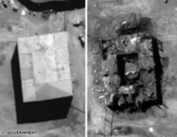 תצלומי אוויר של אתר הכור הגרעיני בסוריה, לפני ואחרי ההפצצה