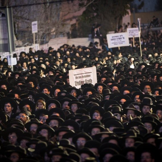 הפגנת חרדים