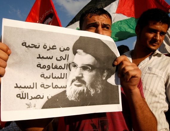 הפגנת תמיכה בחיזבאללה בלבנון