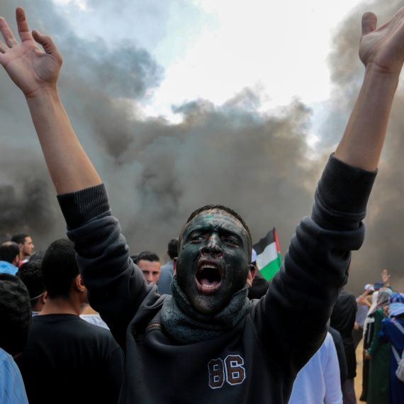 פלסטיני בהתפרעויות ברצועת עזה