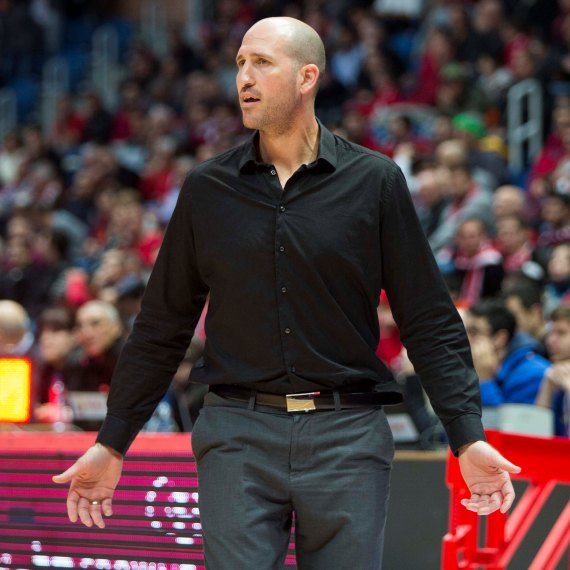 ברק פלג במשחק מכבי חיפה בכדורסל