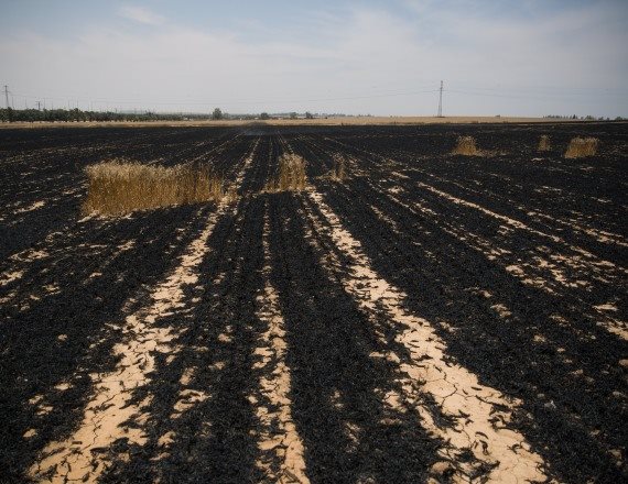 מנזקי טרור העפיפונים בעוטף עזה