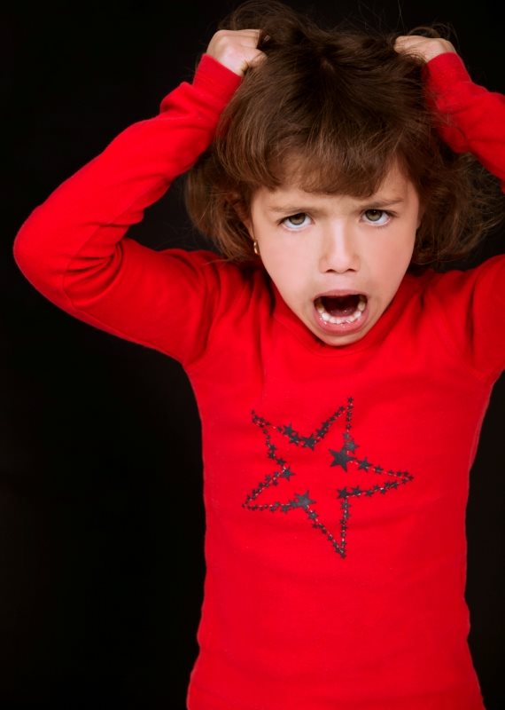 ילדה עצבנית