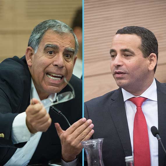 הח"כים יואל חסון ומיקי לוי
