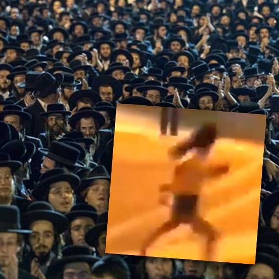 למצולמים אין קשר לכתבה. בתמונה הקטנה: תיעוד הנערה הנמלטת בבית שמש