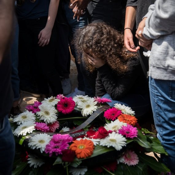 לווית הנערים שנספו באסון השיטפון