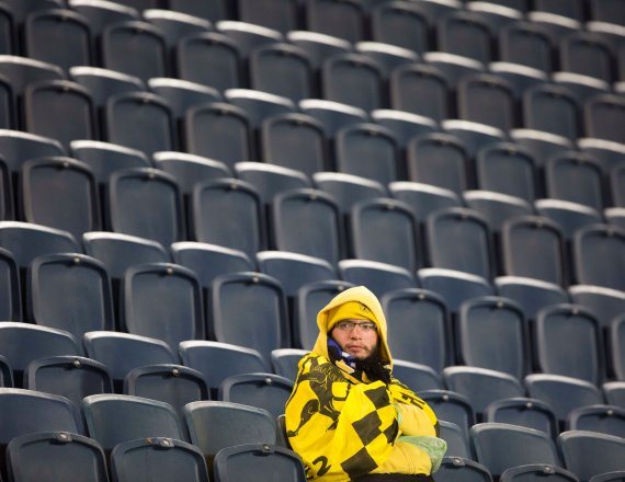 יציע ריק של אוהדי בית"ר ירושלים