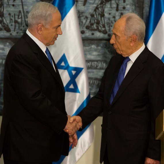 שמעון פרס ובנימין נתניהו