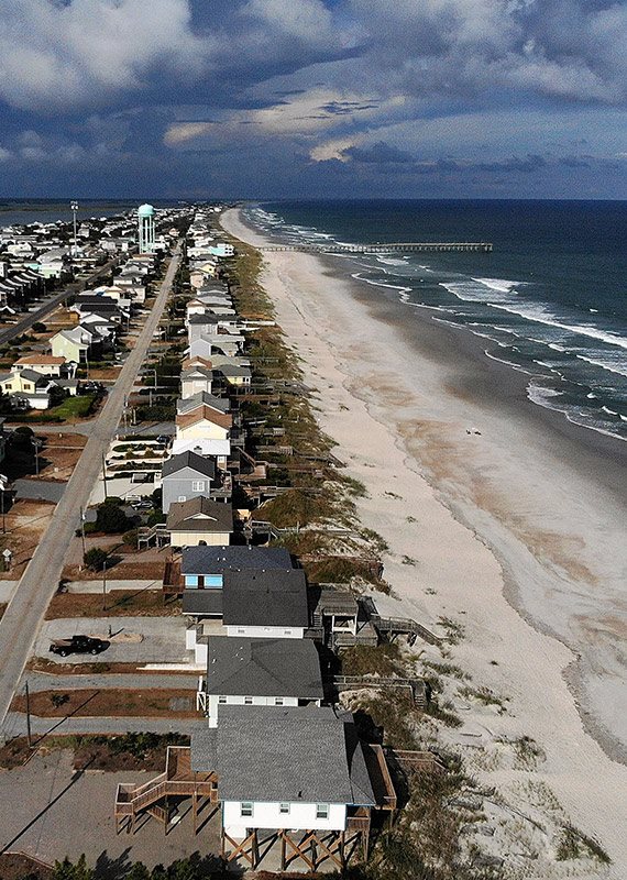 פינוי בתים בקרלוינה בעקבות הוריקן פלורנס