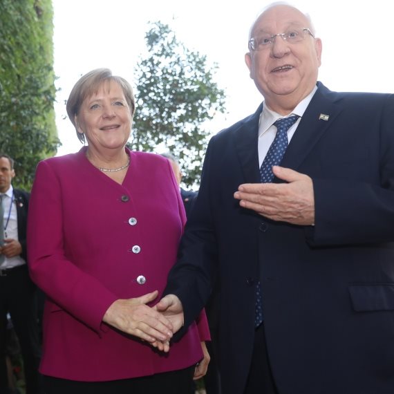 ראובן רבלין ואנגלה מרקל בישראל