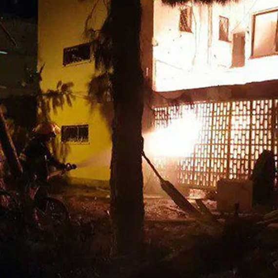 הבניין שנפגע באשקלון, אמש