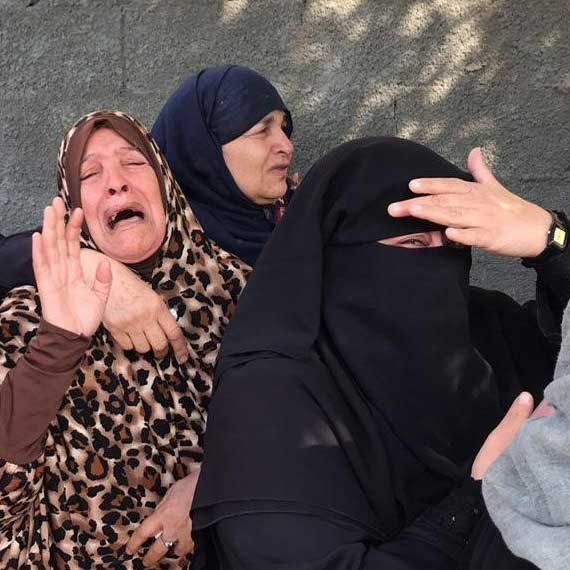 הלוויית אחד ההרוגים בעזה, הבוקר