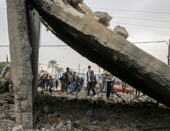 נזק ברצועת עזה כתוצאה מתקיפה של חיל האוויר