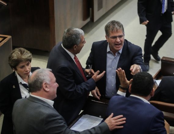 ח"כים יואב קיש, מיקי לוי, יואל חסון ודודי אמסלם, אתמול