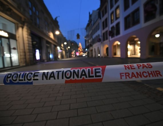 זירת הפיגוע בשטרסבורג