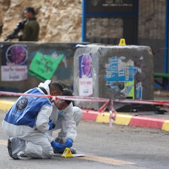 זירת הפיגוע בגבעת אסף