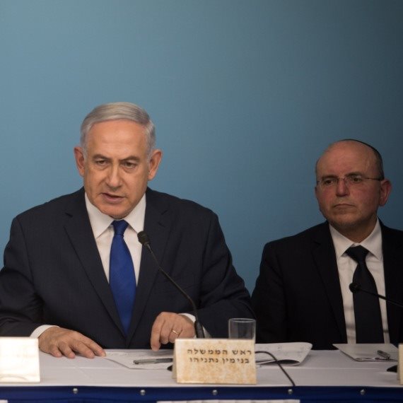 ראש המל"ל מאיר בן שבת וראש הממשלה בנימין נתניהו