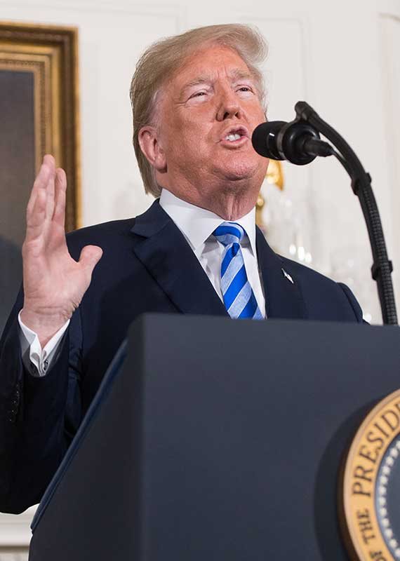 נשיא ארה"ב דונלד טראמפ