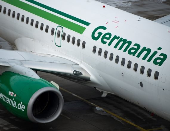 מטוס של גרמניה איירליינס