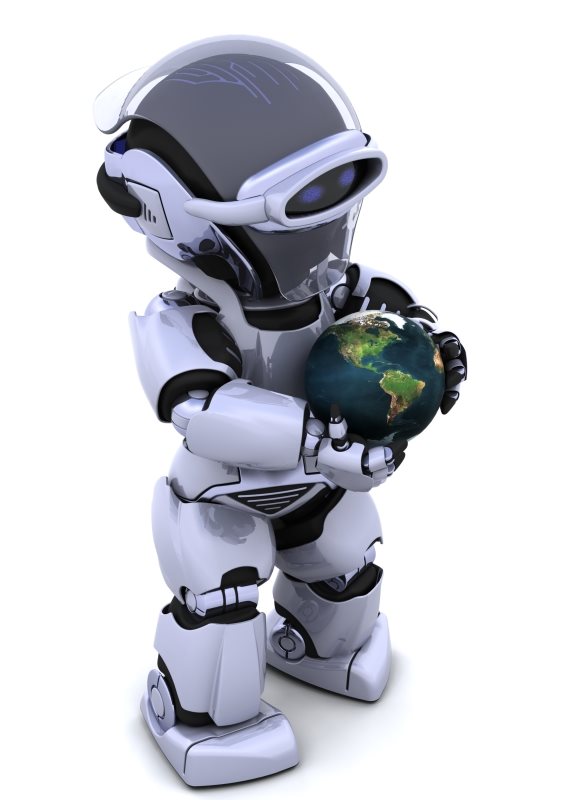 המציג הינו רובוט.