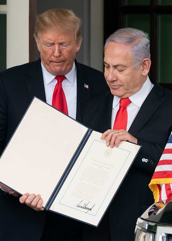 בנימין נתניהו ודונלד טראמפ