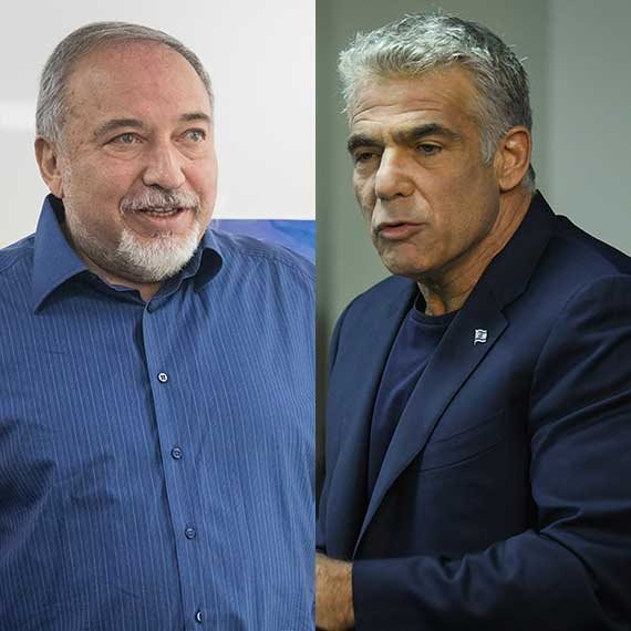 יאיר לפיד ואביגדור ליברמן