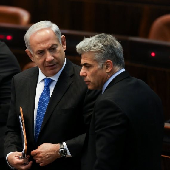 יאיר לפיד ובנימין נתניהו