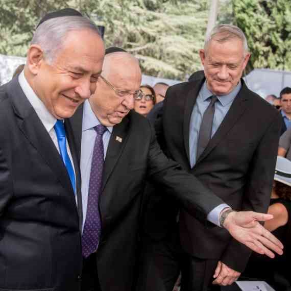 בנימין נתניהו, בני גנץ ורובי ריבלין