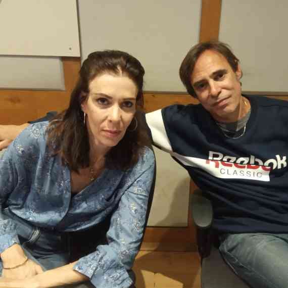 חמי רודנר באולפן עם איריס קול