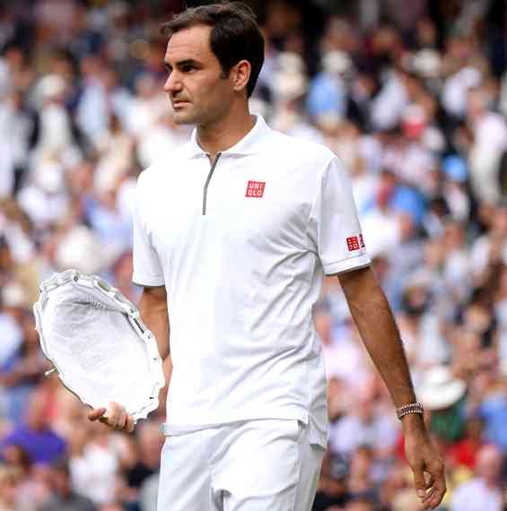 רוג'ר פדרר בטורניר הטניס בווימבלדון 2019