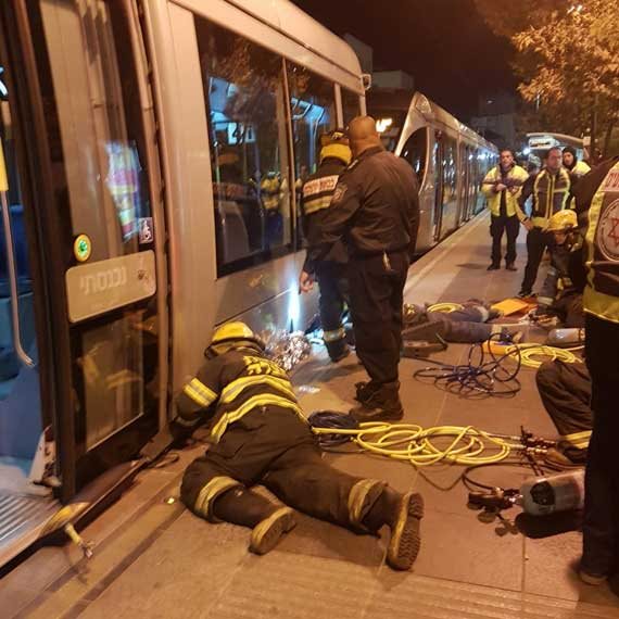 "ממש ברגע אחד". זירת התאונה, אמש