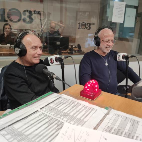 דויד קריבושי וקובי אשרת באולפן של דידי