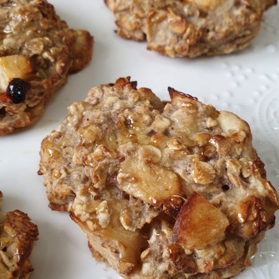 עוגיות בננה ושיבולת שועל