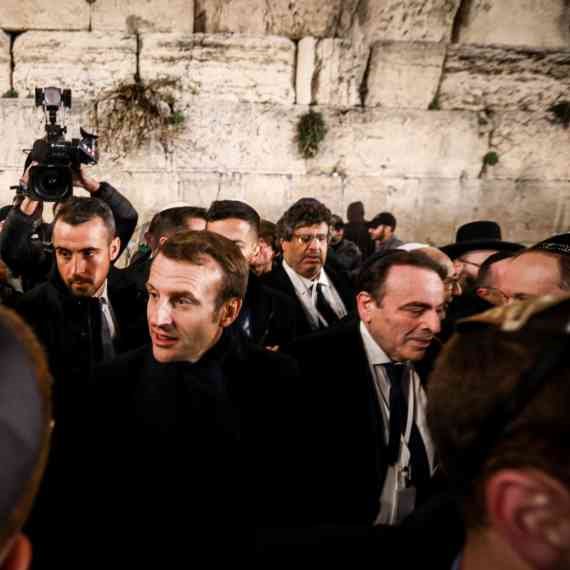 נשיא צרפת עמנואל מקרון