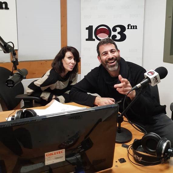 עומרי גליקמן באולפן של איריס קול