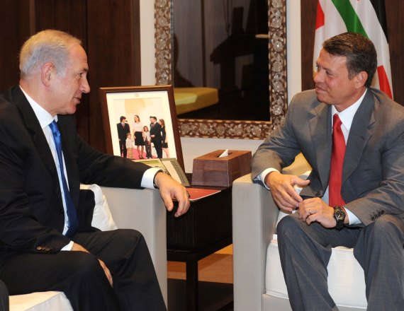 עבדאללה מלך ירדן ובנימין נתניהו